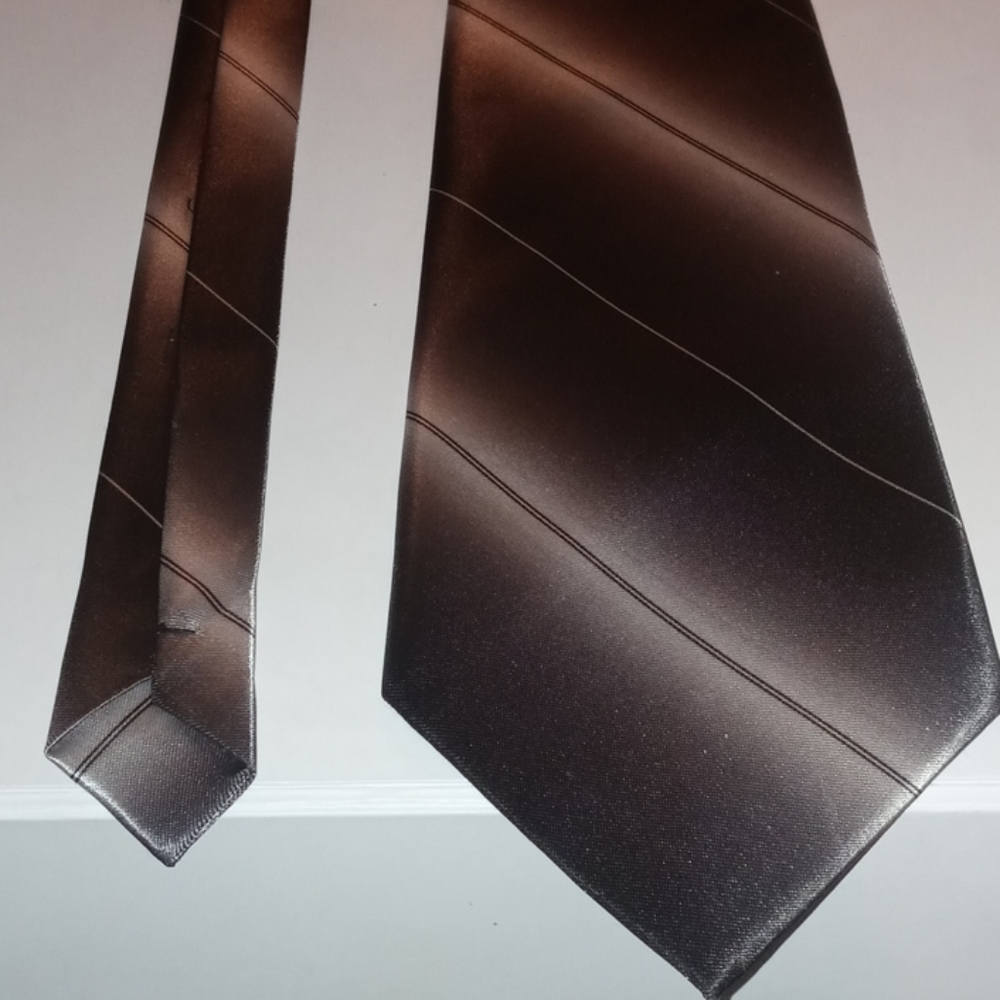 Nisen vintage tie ombre gray white